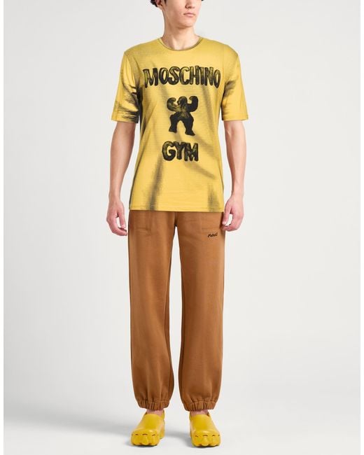 Moschino Yellow T-Shirt Cotton for men
