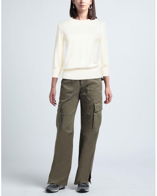 Aragona White Sweater Merino Wool