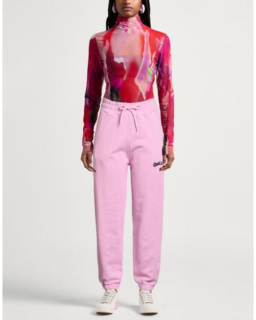 Gaelle Paris Pink Pants Cotton, Polyester