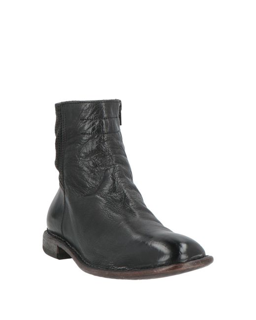 Moma Black Ankle Boots Leather