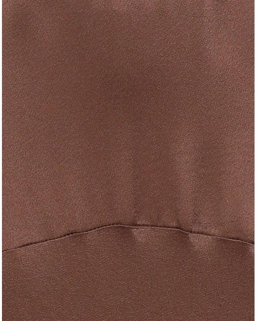 MÊME ROAD Brown Midi Skirt Viscose
