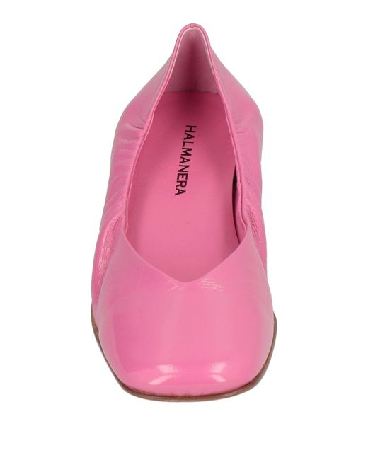 Halmanera Pink Ballet Flats Leather
