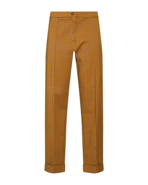 Elena Miro Multicolor Pants Cotton, Polyamide, Elastane