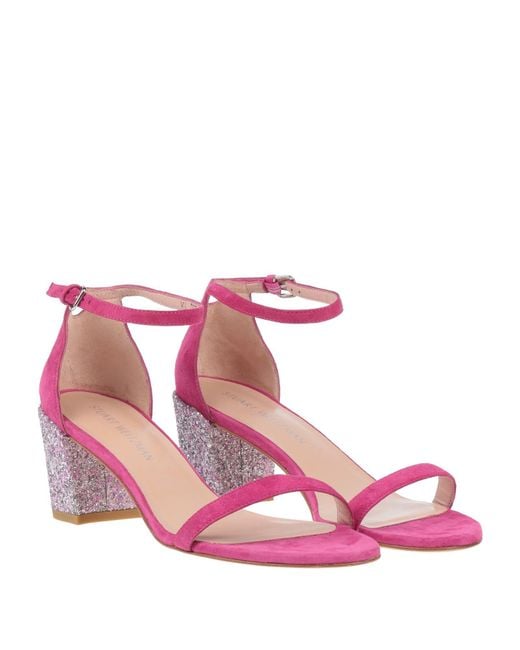 Stuart Weitzman Pink Sandals Leather