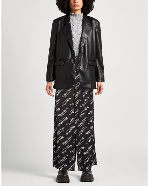 KENZO Black Pants Viscose