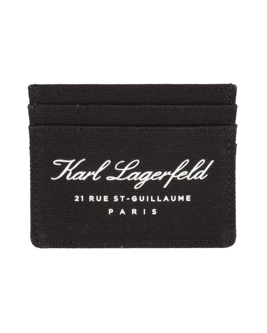 Karl Lagerfeld Black Cardholder Cotton