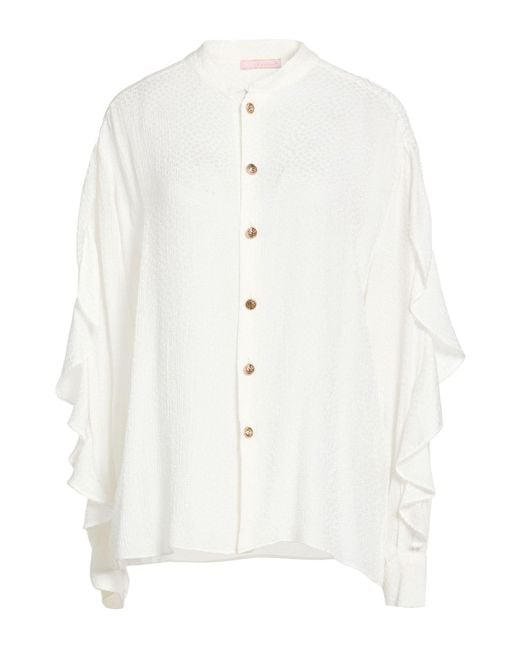 Kristina Ti White Shirt Silk, Viscose