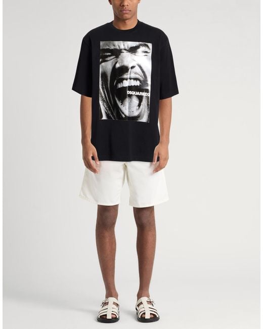 DSquared² Black T-Shirt for men