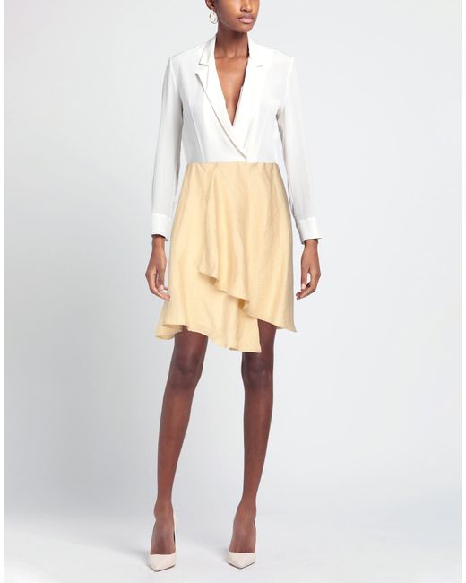Alysi Natural Mini Skirt