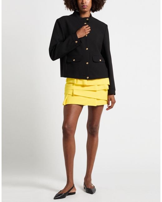 Karl Lagerfeld Black Jacket Polyester, Viscose, Elastane