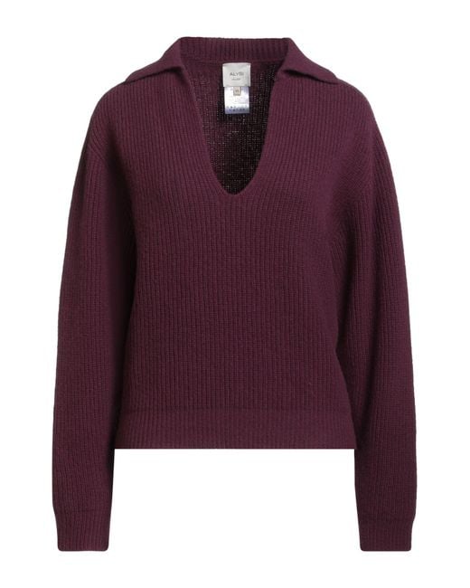 Alysi Purple Sweater Merino Wool