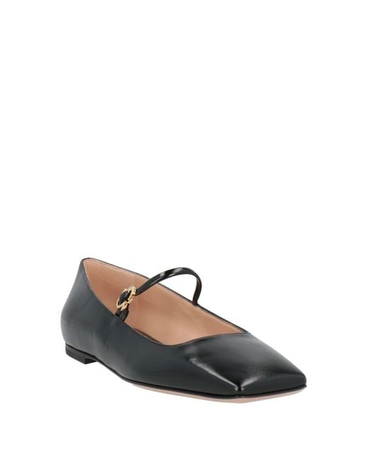 Gianvito Rossi Black Ballet Flats Leather