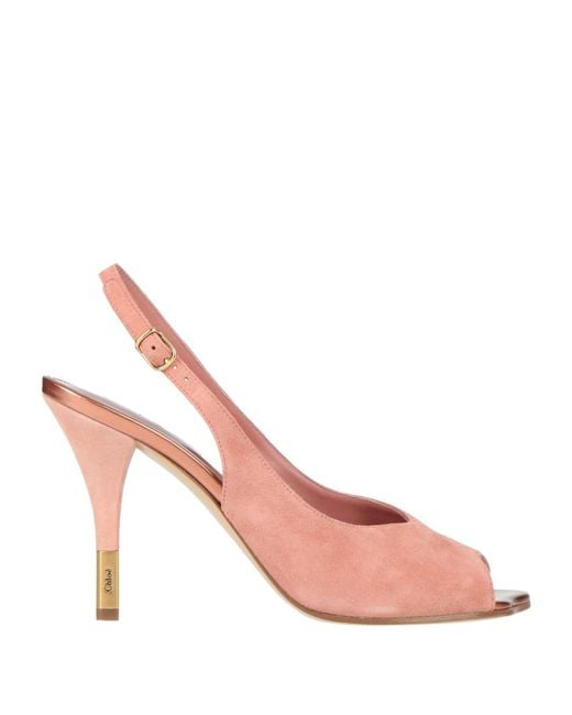 Chloé Pink Antique Rose Sandals Leather