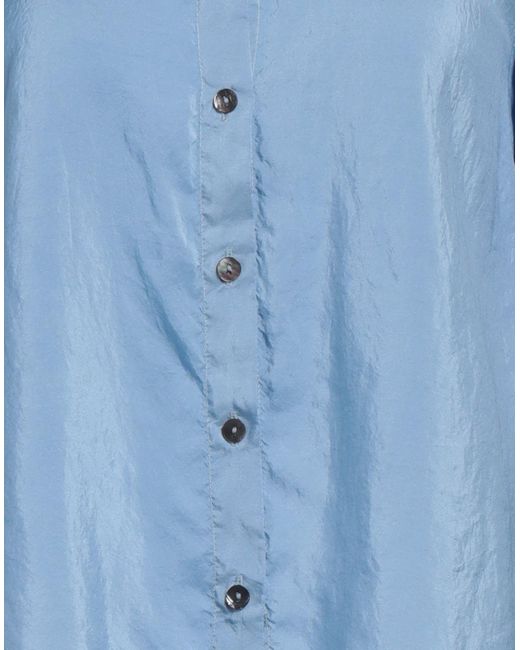 Shirt C-zero Blue Shirt Silk