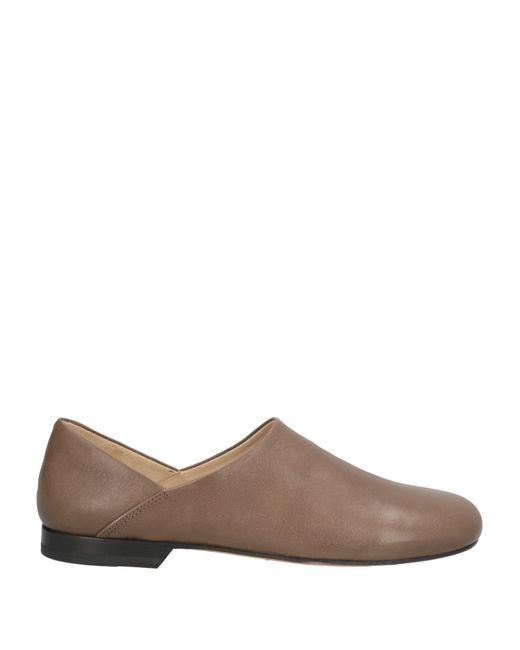 Lemaire Brown Khaki Loafers Leather
