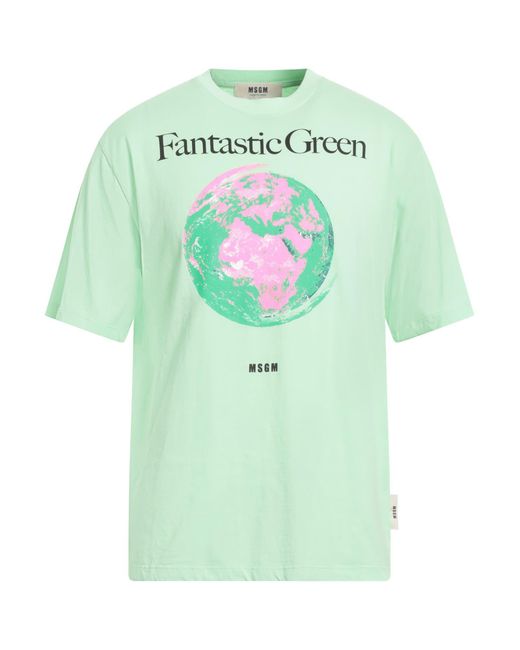 T-shirt di MSGM in Green da Uomo