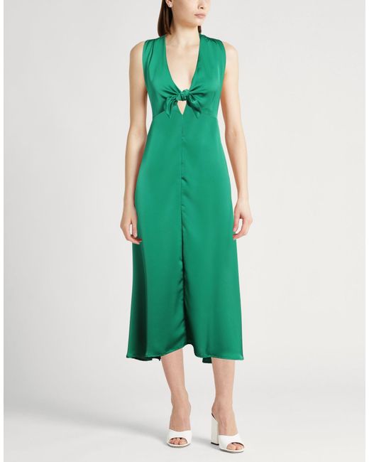 .., merci italia Green Maxi Dress Polyester
