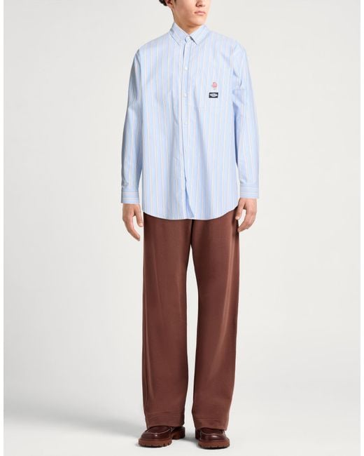 MSGM Blue Shirt Cotton for men