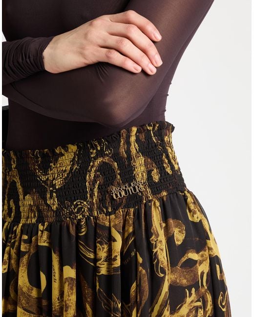 Versace Jeans Couture Natural Maxi Skirt Polyester