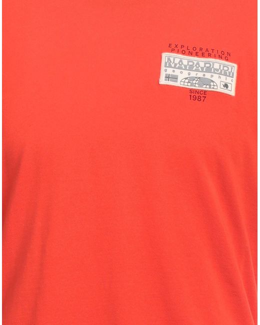 Napapijri Red T-shirt for men