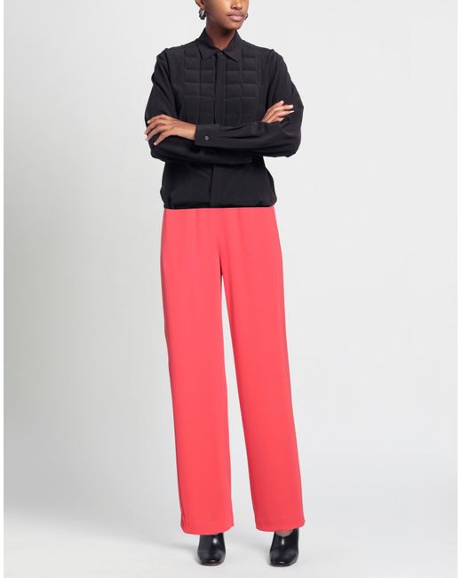 Mp Massimo Piombo Red Trouser