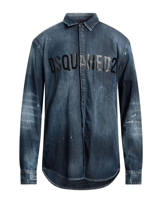 DSquared² Blue Denim Shirt for men