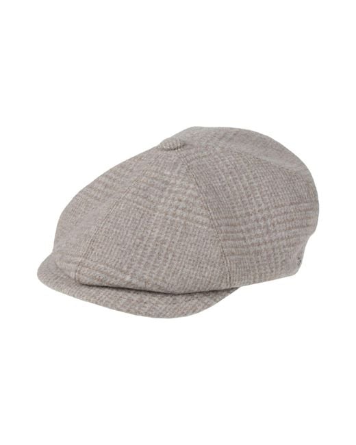 Tagliatore Gray Hat Virgin Wool for men