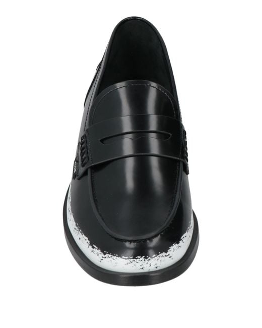 MSGM Black Loafers Leather