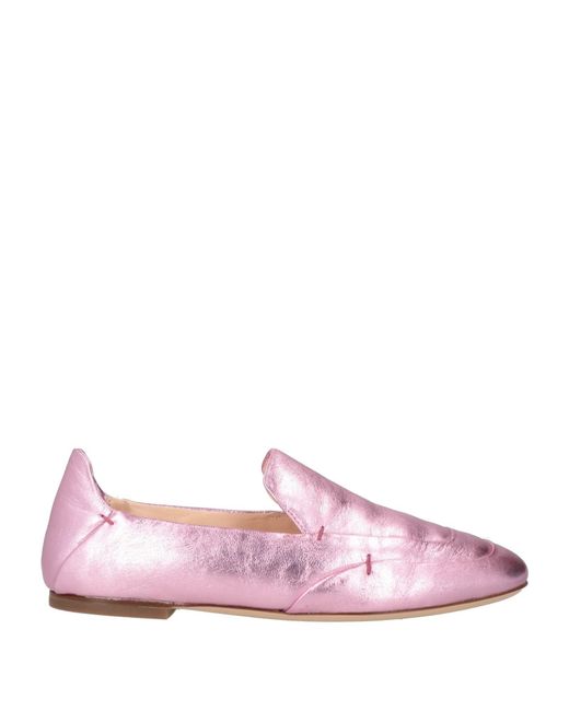 Agl Attilio Giusti Leombruni Pink Loafers Leather