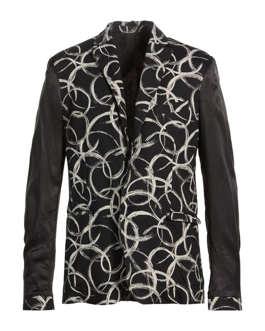 Giovanni Cavagna Black Blazer Cotton for men