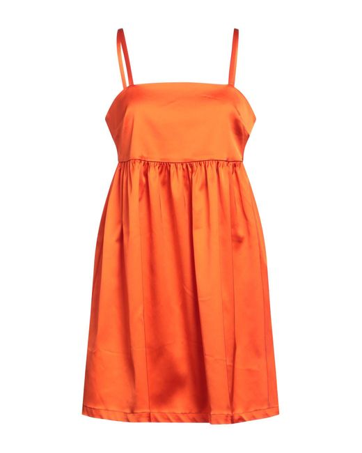 Semicouture Orange Mini Dress