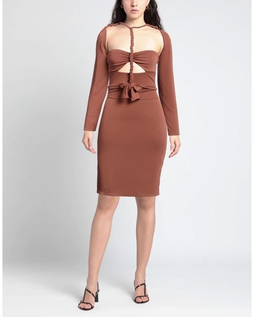Amotea Red Mini Dress Polyester, Elastane