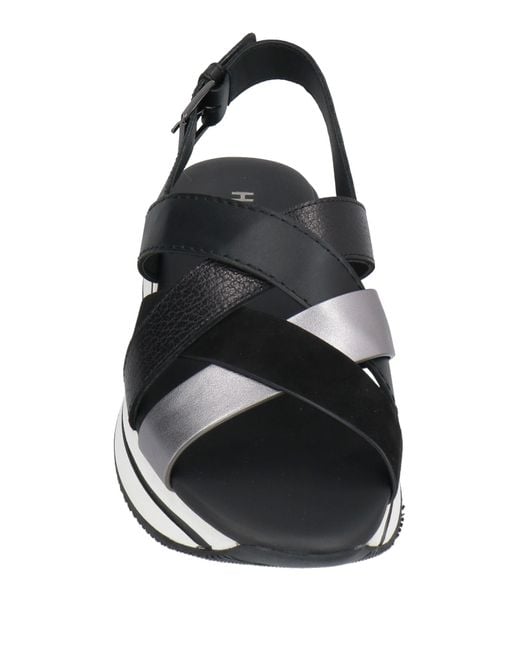 Hogan Black Sandals Leather