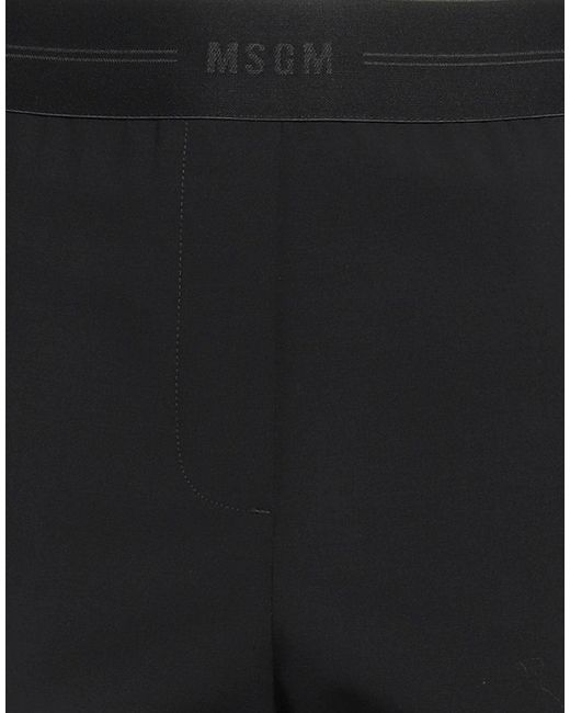 MSGM Black Pants Virgin Wool, Elastane