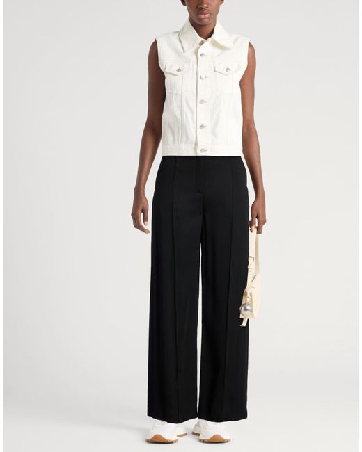 Acne Black Pants Wool, Viscose