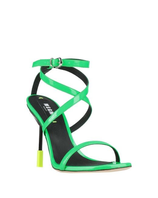 MSGM Green Sandale