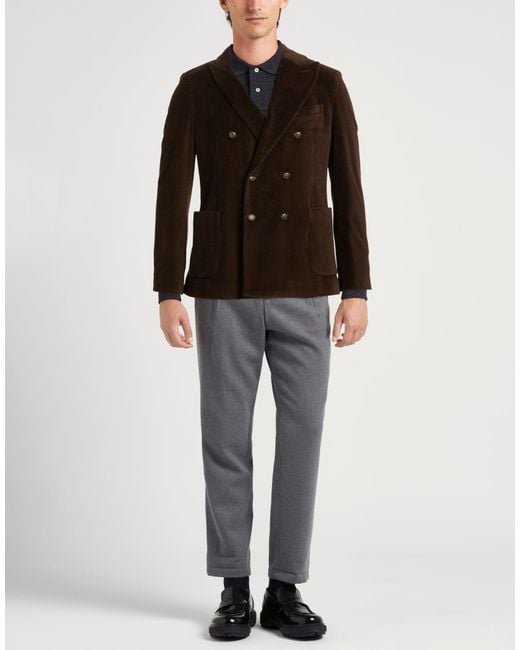 Circolo 1901 Black Blazer Cotton, Polyester for men