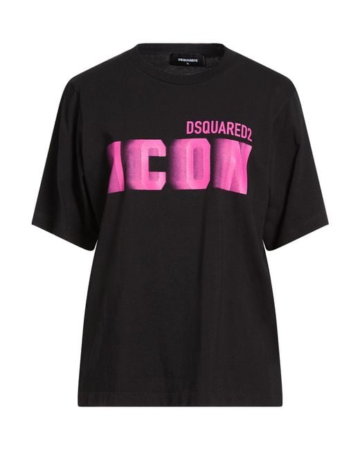 DSquared² Black T-Shirt Cotton