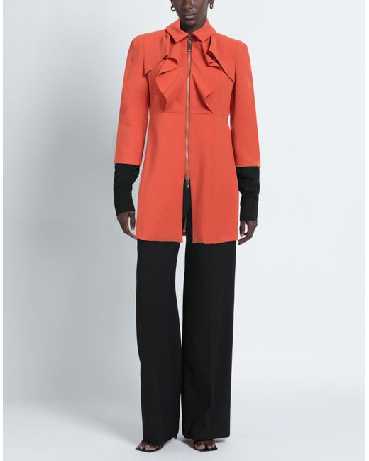 Pinko Red Overcoat & Trench Coat