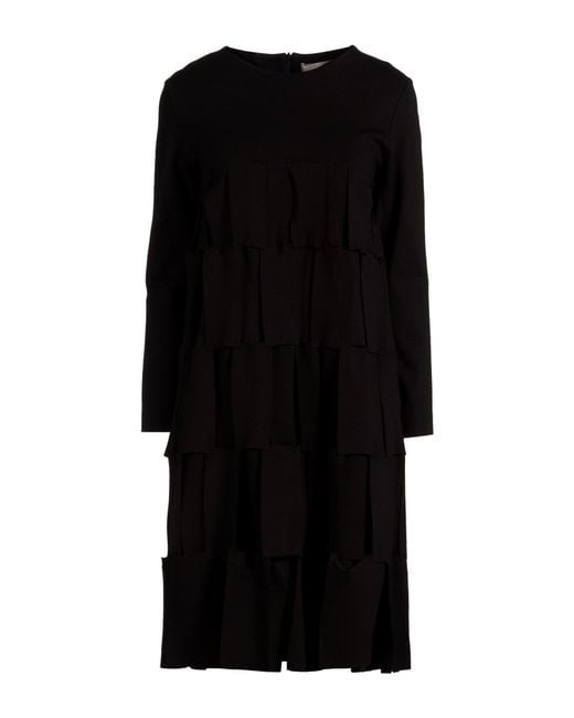 MEIMEIJ Black Midi Dress Viscose, Polyamide, Elastane