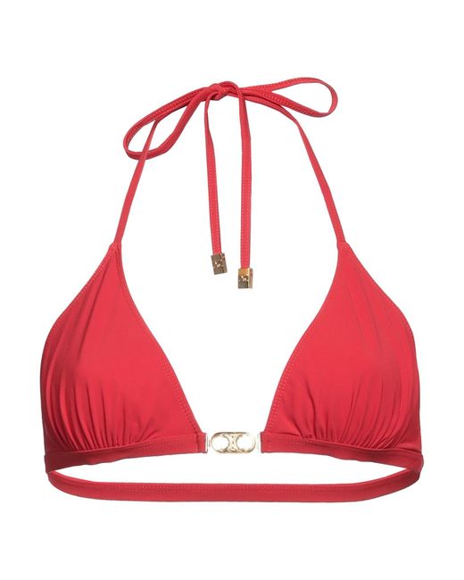 Céline Red Bikini-Oberteil