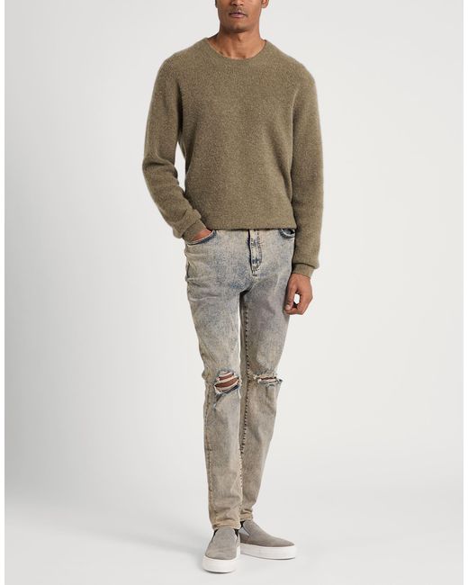Represent Gray Jeans Cotton, Polyester, Elastane for men