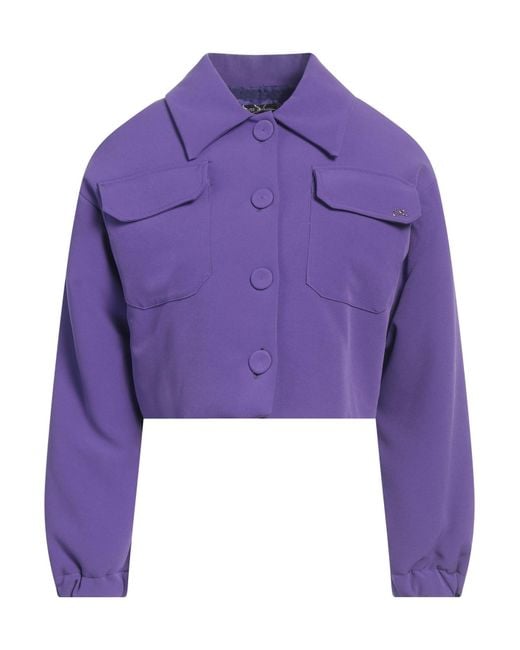 Yes Zee Purple Urban Chic Jacket Polyester