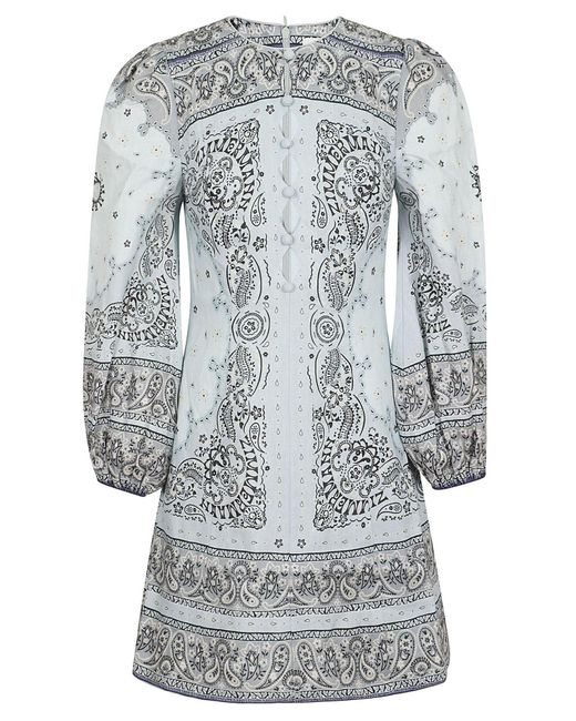 Robe courte Zimmermann en coloris Gray