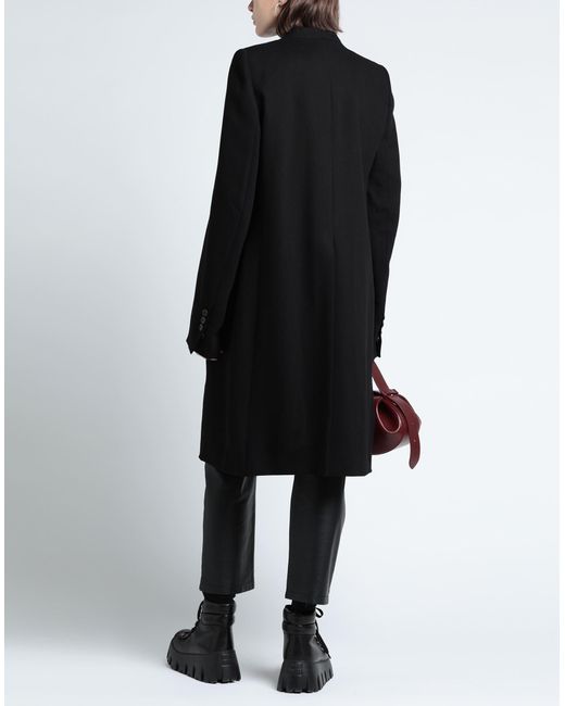 Ann Demeulemeester Black Overcoat & Trench Coat