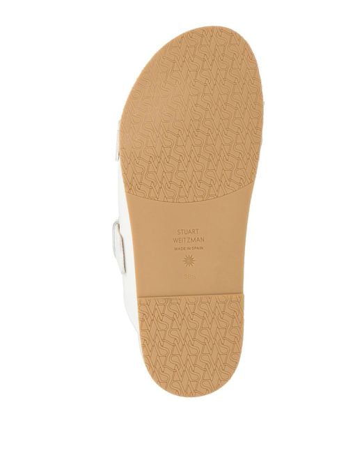 Stuart Weitzman White Sandals Leather