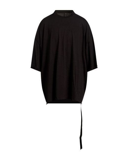 Rick Owens Black T-Shirt Cotton for men