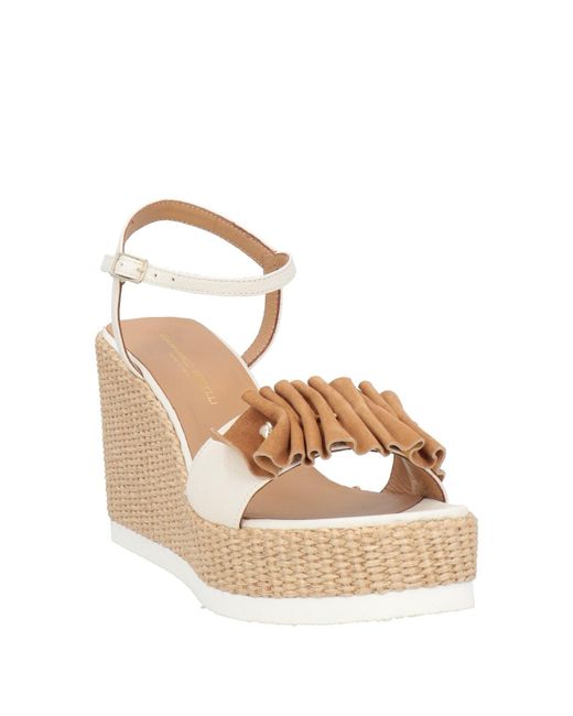 Gianmarco Sorelli Natural Espadrilles Leather