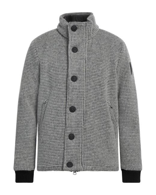 Bomboogie Gray Jacket Polyester, Wool for men