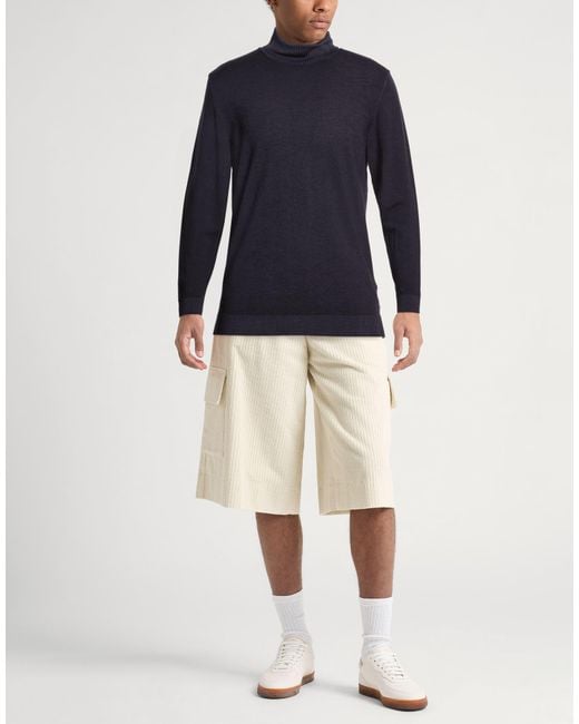 Crossley Blue Midnight Turtleneck Virgin Wool for men